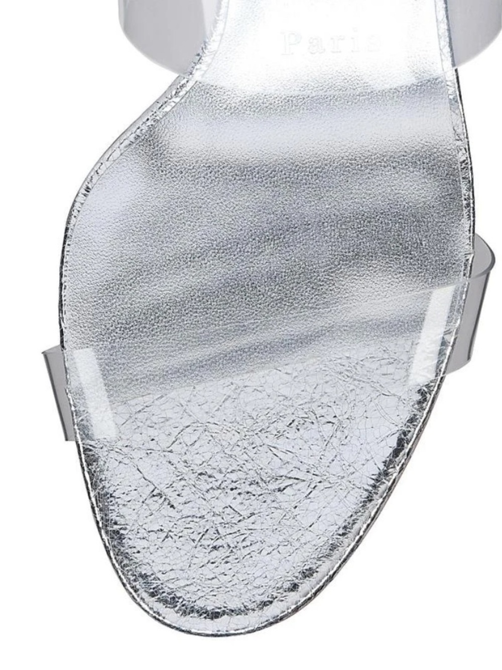 CHRISTIAN LOUBOUTIN Just Nothing Clear Slide Sandals NEW - Picture 11 of 11